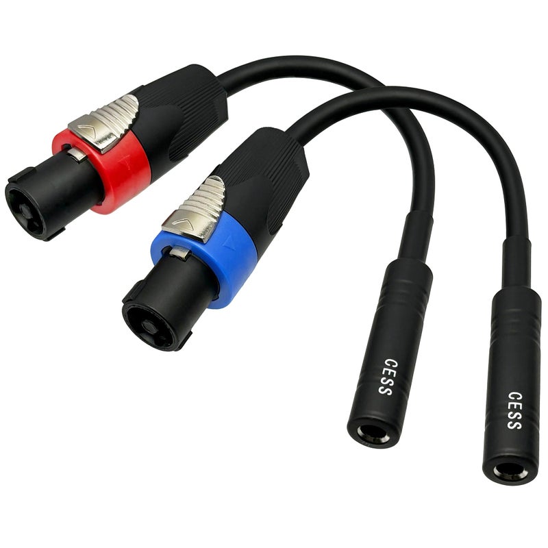 CNCESS CESS-026 Speakon Cables, Male Speakon to 1/4 Adapter Speaker Cable, 2 Pack - Image 3